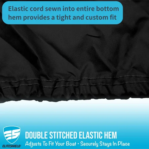 Miniatura 5 de EliteShield Cubierta Resistente para Barco con T-Top, Se Adapta a Barco de Consola Central de 18 pies a 20 pies de Largo con T-Top Hard-Top