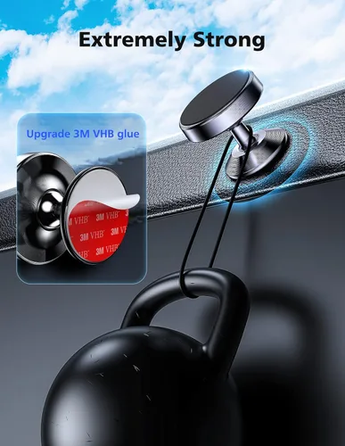 Miniatura 6 de Paquete de 2 soportes magnéticos para teléfono para automóvil, imán fuerte, soporte magnético para teléfono, rotación de 360°, imán de teléfono