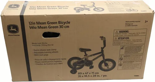 Miniatura 3 de John Deere Bicicleta para niños de 12, 16 y 20 pulgadas, incluye ruedas de entrenamiento extraíbles, bicicleta para niños y niñas de 2 a 7 años