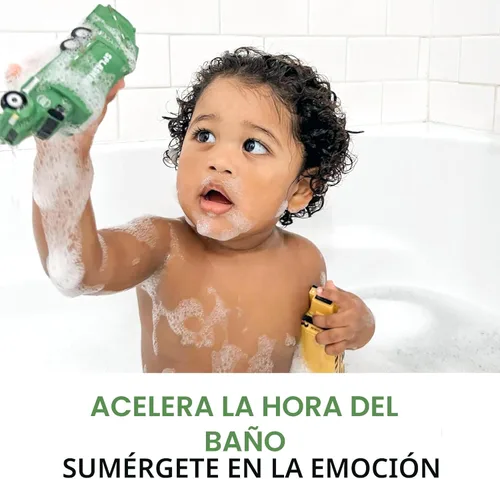 Miniatura 4 de SplashEZ Juguetes de Baño para Coche Sin Moho para Niños Juguetes de Baño para Niños Pequeños Sin Agujero para Agua Conjunto de Vehículos