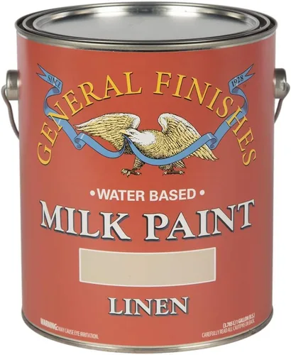 Miniatura 13 de General Finishes Pintura de leche a base de agua, 1 cuarto de galón, lino