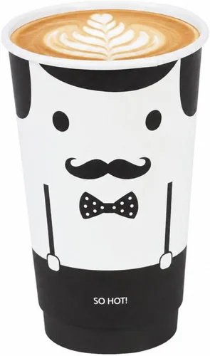 Miniatura 10 de Restaurantware Tazas de café de papel de 4 onzas, 25 tazas de papel desechables de doble pared, a prueba de fugas, reciclables, tazas calientes