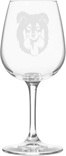 Miniatura 312 de Copa de vino de 12.75 onzas con diseño de perro grabado