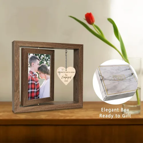 Miniatura 2 de EYITUPC Omg You're Engaged - Marco de fotos genial, regalos de compromiso para parejas, novias y mujeres
