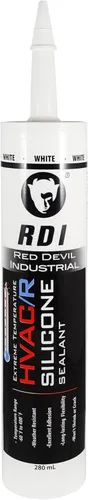 Miniatura 10 de Red Devil 089650 sellador de silicona para temperaturas extremas HVAC/R, 280 ml, aluminio, 1 paquete, fabricado en EE. UU