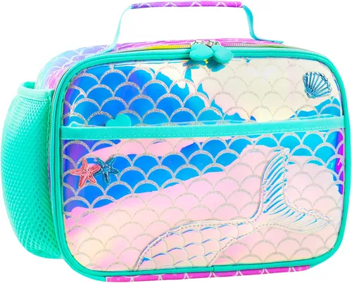 Miniatura 8 de RLGPBON Lonchera para Niños, Lonchera con Aislamiento Térmico para Niños y Niñas, Bonita Bolsa de Almuerzo y Lonchera Reutilizable para Niños