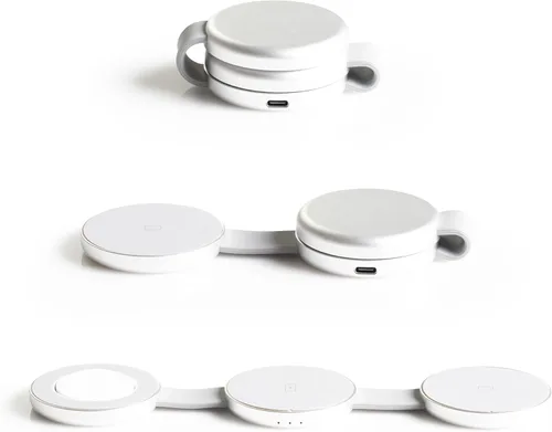 Miniatura 9 de AT&T Almohadilla de carga inalámbrica Qi de 15 W, estación de carga rápida USB-C compatible con fundas para iPhone 17/16/15/14, AirPods, Samsung