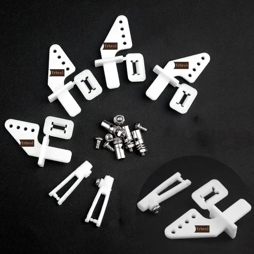 Miniatura 3 de Tapón de enlace de conector de varilla de empuje ajustable de 0.069 pulgadas + bocinas de control de nailon de 0.83 x 0.39 pulgadas + varillas