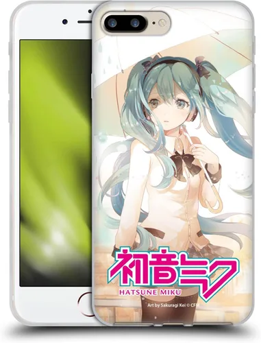 Miniatura 173 de Head Case Designs Licencia Oficial Hatsune Miku Gráficos Lindos Carcasa de Gel [Protección de Grado Militar] Compatible con Apple iPhone 7