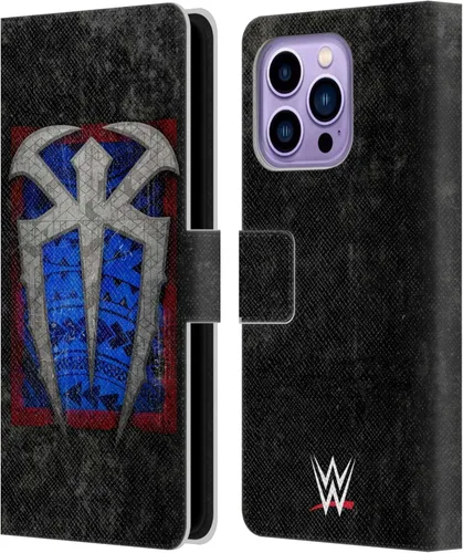 Miniatura 45 de Head Case Designs Officially Licensed WWE Distressed Logo Roman Reigns Leather Wallet Case Compatible with Apple iPhone 11