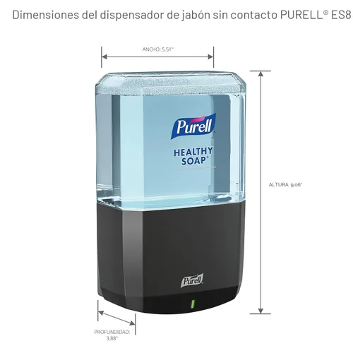 Miniatura 6 de PURELL ES8 Dispensador automático de jabón, grafito, para repuestos de jabón PURELL ES8 Healthy Soap de 40.6 fl oz (paquete de 1) - 7734-01