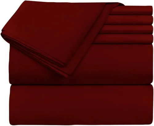 Miniatura 7 de Juego de sábanas de 5 piezas para camas ajustables, 800 TC-100% algodón, color negro, dividido, para cama ajustable, hilo de fibra larga de una sola