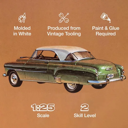 Miniatura 2 de Kit de modelo AMT Skill 2 Edición Deluxe Retro 2-en-1 Chevrolet Bel Air 1951, a escala 1/25