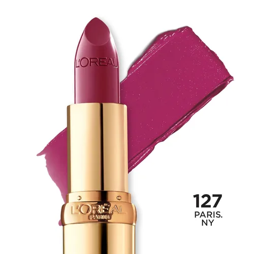 Miniatura 7 de L'Oreal Paris Colour Riche Original - Lápiz labial cremoso e hidratante satinado con aceite de argán y vitamina E, Paris.NY, 1 unidad