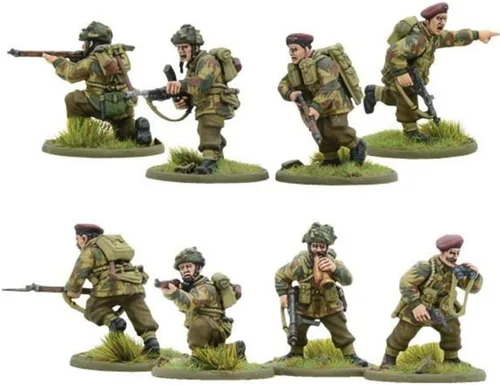 Miniatura 4 de Warlord Games Paracaidistas aliados aerotransportados británicos – Miniaturas de plástico a escala de 1.102 in para Bolt Action Miniaturas altamente