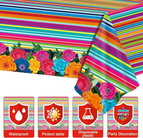 Miniatura 4 de Decoraciones de fiesta mexicana, platos y servilletas para fiesta de taco, suministros de cumpleaños, pastel de papel mexicano, postre, juego