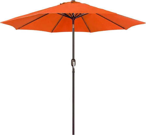 Miniatura 8 de Blissun - Sombrilla de aluminio para patio al aire libre de 9 pies, sombrilla de mesa para exteriores, sombrilla de jardín, sombrilla de mercado