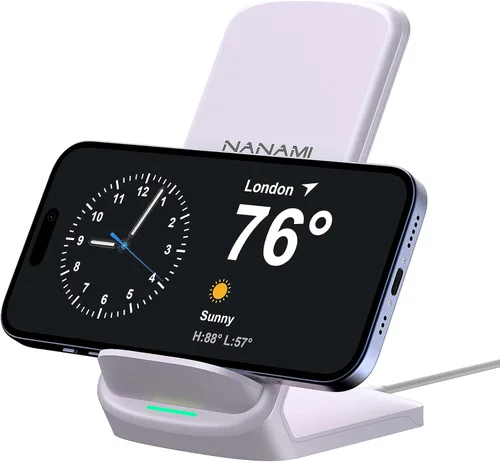 Miniatura 13 de Cargador inalámbrico rápido actualizado NANAMI, soporte de carga inalámbrica certificado Qi compatible con Samsung Galaxy S25/S24/S23/S22/S21/S20