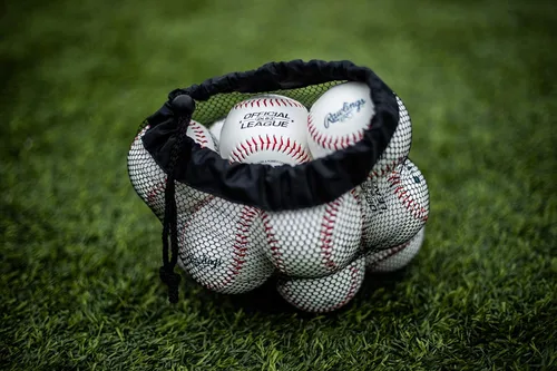 Miniatura 12 de Rawlings Pelotas de béisbol para uso recreativo de la liga oficial Para jóvenes Bolsa de 12 OLB3BAG12 12