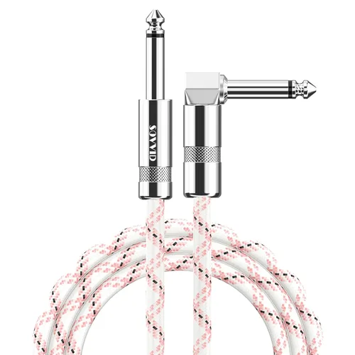 Miniatura 13 de Cable de Guitarra de 6 Pies Cable de Instrumento para Guitarra Eléctrica y Bajo, Teclado - Cable AMP de Ángulo Recto de 1/4 Pulgada, Negro