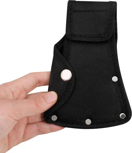 Miniatura 2 de Hatchet Head Sheath Holster, Black Oxford Sheath for 1-1/4Lb Axe, Double Snap Hatchet Protector Cover with Belt Loop, Outdoor Camping Hiking