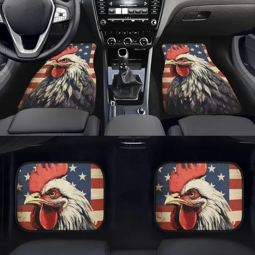 Miniatura 20 de 4 alfombrillas delanteras y traseras para automóvil, SUV, furgoneta y camión, protección de suelo para todo tipo de clima, juego de accesorios