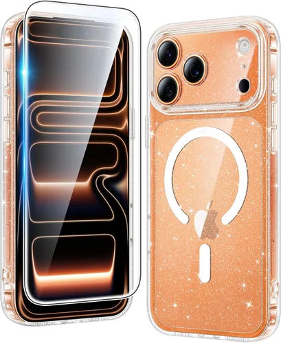 Miniatura 1550 de FNTCASE Funda para iPhone 13 Pro-Max: Fundas magnéticas transparentes compatibles con Magsafe Slim anti amarillamiento protección contra caídas