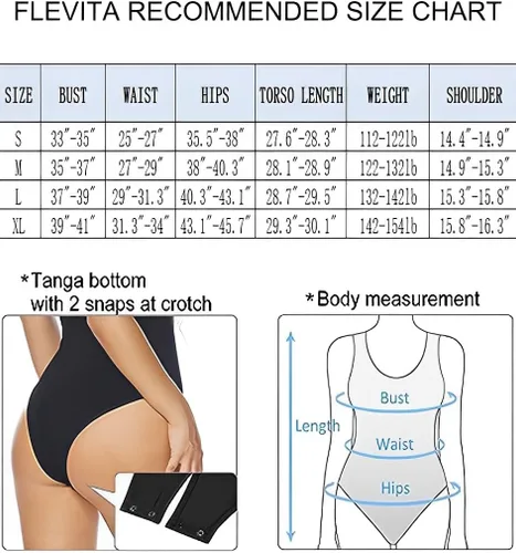 Miniatura 3 de Flevita Women's 2 Pack Long Sleeve Bodysuits Square Neck Basic Shirts Tops Bodysuit Jumpsuit