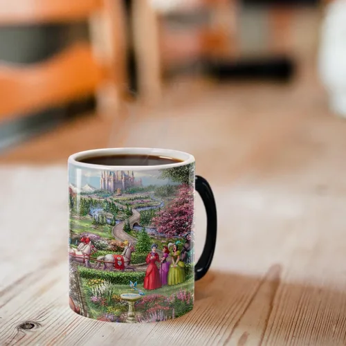 Miniatura 6 de Morphing Mugs Disney – Cenicienta Happily Ever After – Thomas Kinkade Studios – Una taza de cerámica que cambia de color de 11 onzas – Imagen