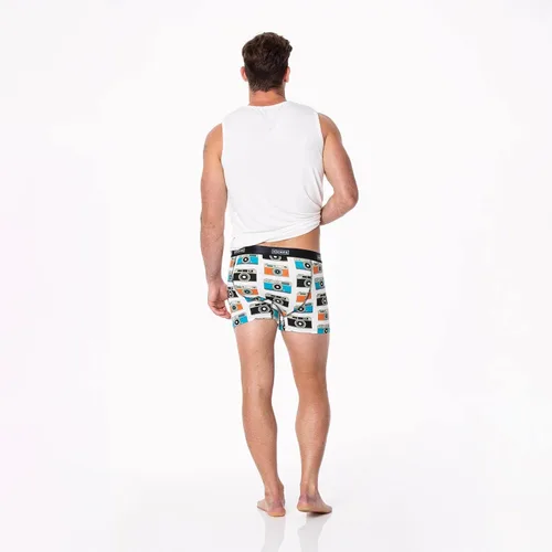 Miniatura 2 de KICKEE - Calzoncillos tipo bóxer con estampado suave y sedoso para hombre