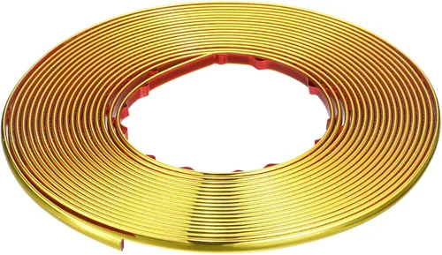 Miniatura 14 de uxcell Moldura flexible autoadhesiva, marco metálico de 8 pies x 0.31 pulgadas, para despegar y pegar, moldura de metal de PVC para pared