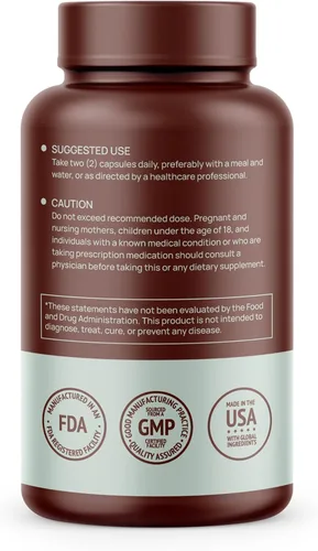 Miniatura 3 de HMS Nutrition Cápsulas de suplemento de melena de leones, hongo melena de león para apoyo inmunológico, suplemento de memoria y enfoque, 1000 mg por