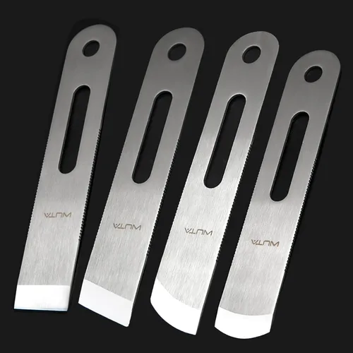 Miniatura 8 de WUTA Cuchillo de skiving cuchillo de adelgazamiento de cuero 420B martensítico acero inoxidable artesanía esquiadores diseño profesional DIY Hoja