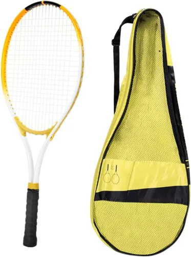 Miniatura 9 de kowaku Raqueta de tenis para entrenamiento interior y exterior, mango resistente a los golpes con bolsa para parque, jardín, adultos, estudiantes