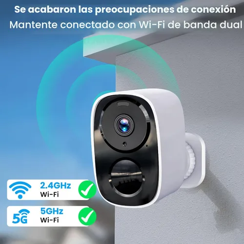 Miniatura 5 de Cámara de seguridad inalámbrica 2K mejorada 2025 con tarjeta SD de 64G, almacenamiento en la nube gratuito, duración de la batería de 1 a 6 meses