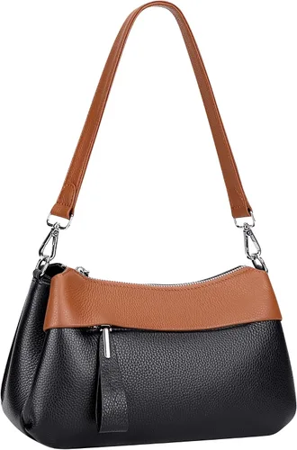 Miniatura 17 de Over Earth Genuine Leather Crossbody Bags for Women Small Hobo Handbags Shoulder Purses with 2 Detachable Straps