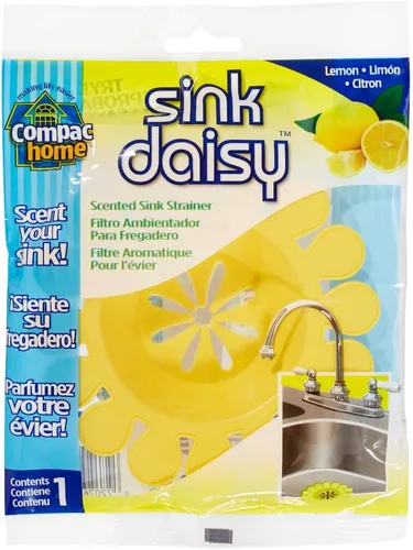 Compac Sink Daisy - Colador de fregadero de cocina perfumado infunde y refresca tu fregadero, accesorios imprescindibles para fregadero de cocina,