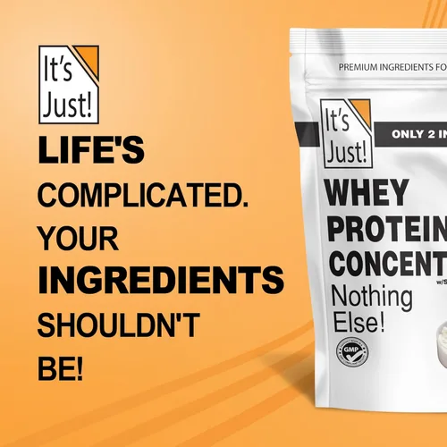 Miniatura 7 de It's Just! - Concentrado 100% de proteína de suero de leche, apto para GLP-1, fabricado en Estados Unidos, sin hormonas RBST/rBGH, WPC-80 premium