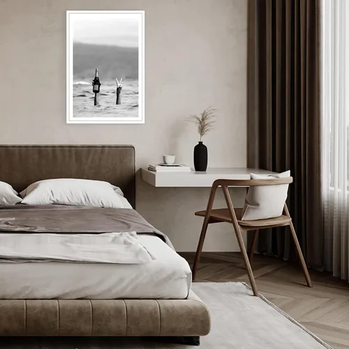 Miniatura 3 de Acqooeakt Póster retro de mujer con champán en la playa, arte de pared en blanco y negro, impresión feminista, carrito de bar, decoración de pared
