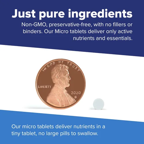 Miniatura 5 de Superior Source Biotina 1000 mcg. Tabletas microlingües de disolución rápida bajo la lengua, 100 unidades, apoya el crecimiento saludable