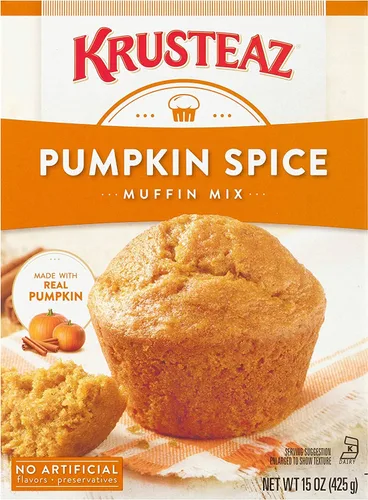 Miniatura 24 de Krusteaz Paquete Variado, Mezcla de Muffin con Remolino de Canela y Migas (21 oz), Mezcla de Muffin de Arándano Rojo y Naranja (18.6 oz), Mezcla