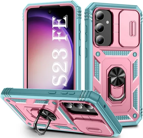Miniatura 83 de PASNEW Funda para Samsung Galaxy S22 Ultra 5G, cubierta de cámara deslizante y soporte de dedo de metal giratorio de 360°, militar, resistente, a