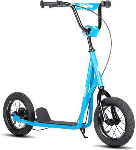 Miniatura 12 de JOYSTAR Patinete para niños de 5 a 9 años de edad, ruedas grandes de 12 pulgadas para niños, adolescentes y adultos, freno trasero y manubrio