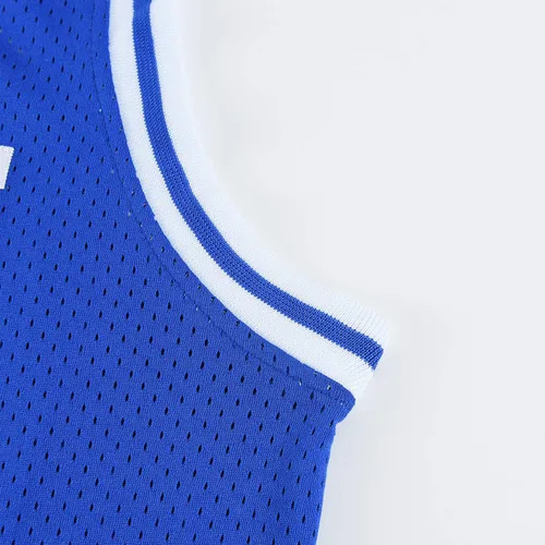 Miniatura 7 de Mens Lincoln #34 Jesus Shuttlesworth High School Movie Basketball Jersey for Adult WhiteBlue