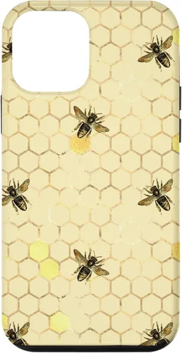 Miniatura 15 de Funda con estampado floral de abeja para iPhone 16 color amarillo miel