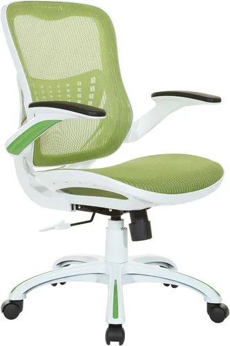 Miniatura 16 de Office Star Riley - Silla de escritorio ventilada para gerente con asiento y respaldo de malla transpirable, base negra con negro