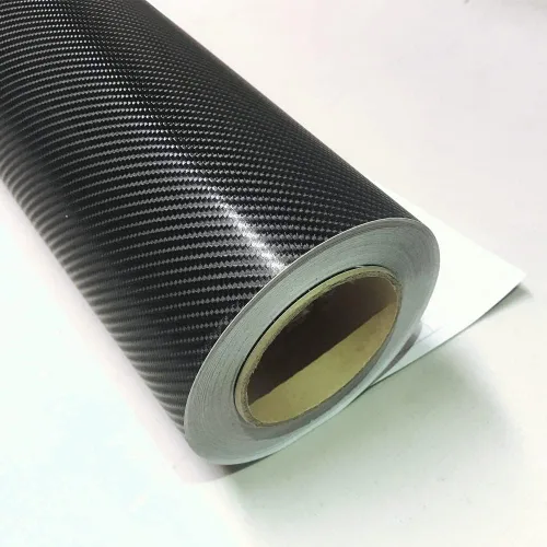 Miniatura 2 de Calcomanía para envolver de vinilo de fibra de carbono negro 4D con liberación de burbujas de aire, antiarrugas de 108 x 60 pulgadas, 9 × 5 pies
