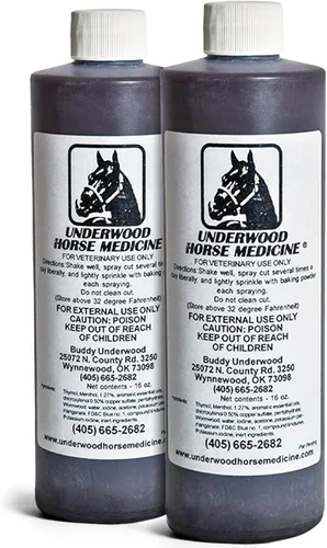 Underwood Horse Medicine - Spray para heridas para una curación rápida, fácil y eficaz de cortes, rasguños, desgarros y pinchazos sin envolver o