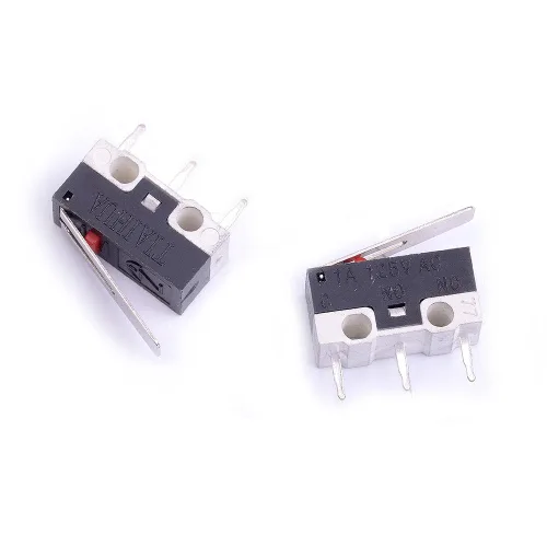 Miniatura 2 de 25pcs AC 1A 125V 3Pin SPDT Limit Micro Switch Palanca de bisagra larga para Arduino (Paquete de 25) CYT1073