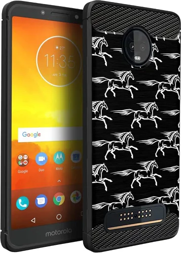Miniatura 23 de CasesOnDeck Funda compatible con [Motorola Moto Z3 Play Moto Z3] Moto Z3 Design, funda delgada negra flexible y elegante protección contra golpes